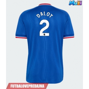 Lacne Muži Futbalové dres Manchester United Diogo Dalot #2 2026-27 Krátky Rukáv - Preč